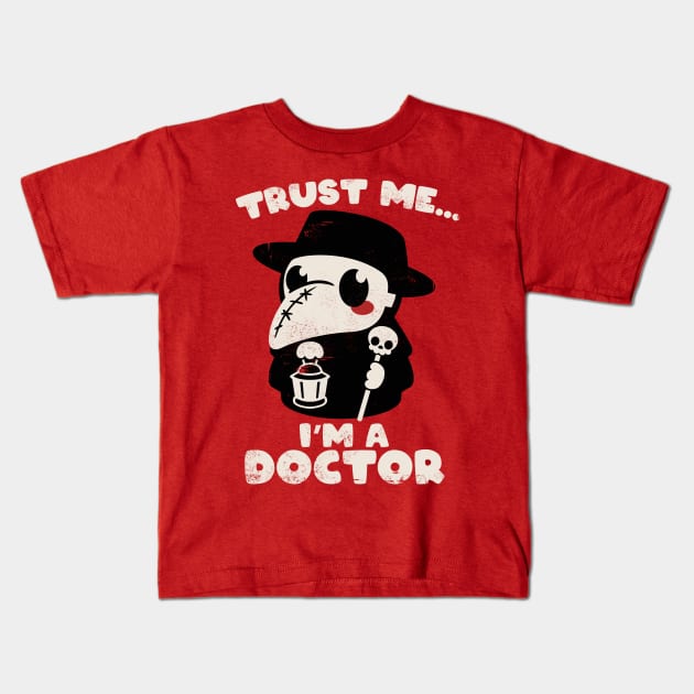 trust a plague doctor Kids T-Shirt by NemiMakeit